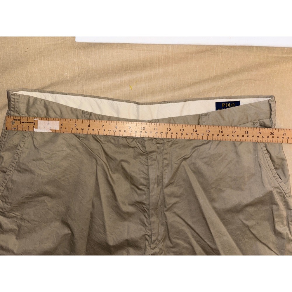 Polo Ralph Lauren Classic Fit Chino Shorts Khaki Tan Mens Size 42 Tall